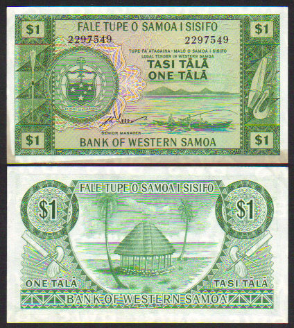 1967 Western Samoa 1 Tala (P.16d) aUnc L000229